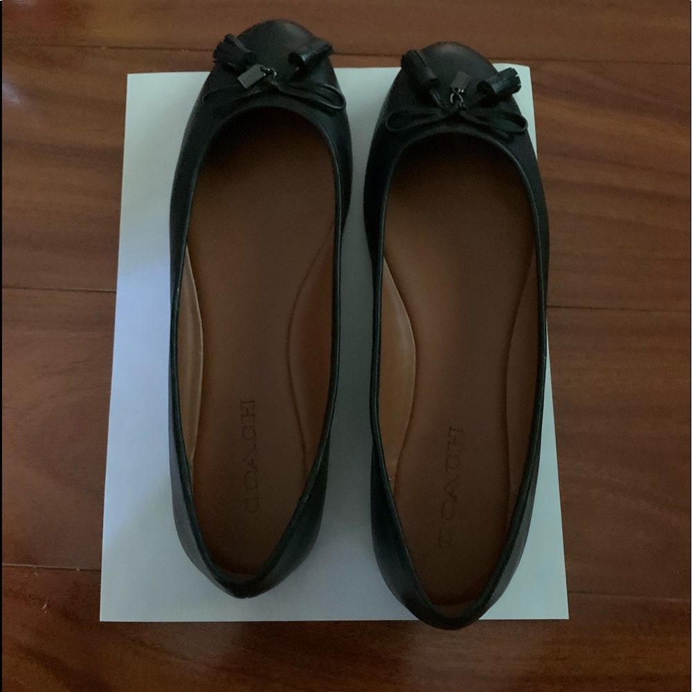 Coach Black Flats.